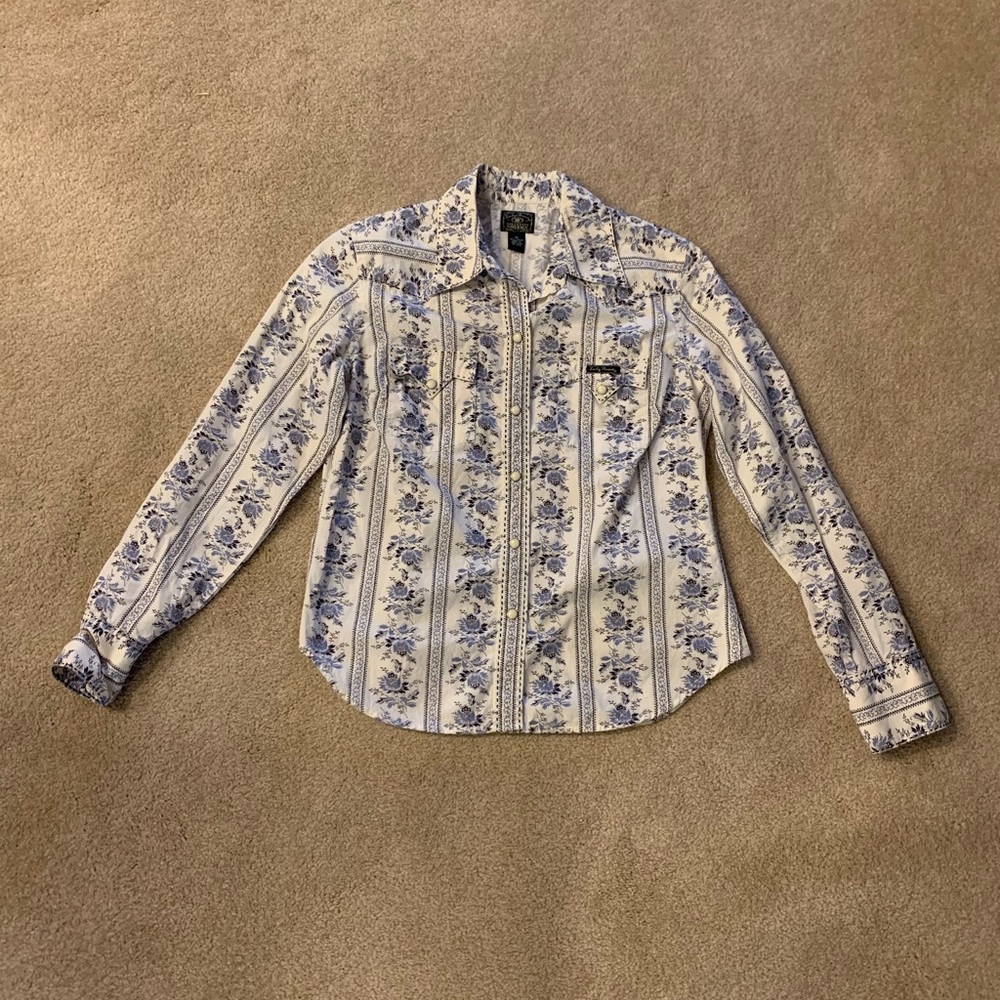 Patterned Lucky Brand Collared Shirt